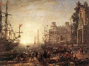 Claude Lorrain Port Scene with the Villa Medici dfg Germany oil painting artist
